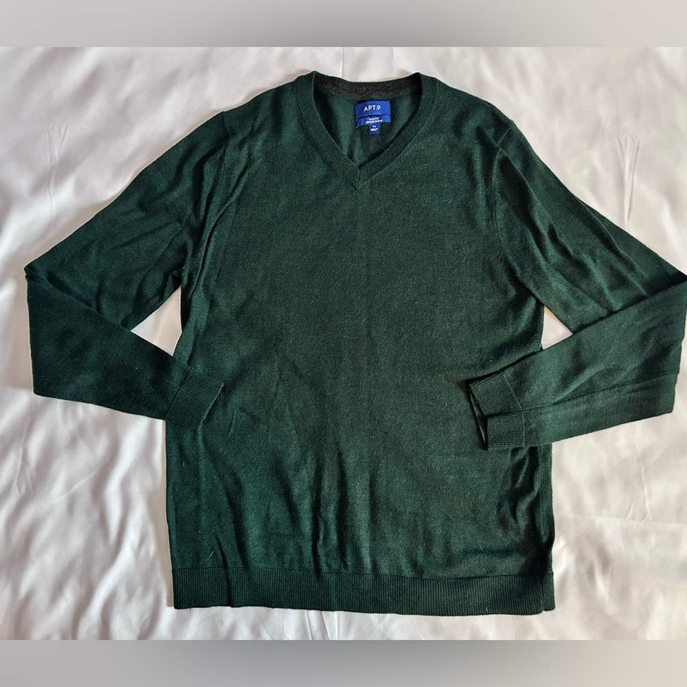 Apt 9 Forrest Green Tunic Sweater Size Medium